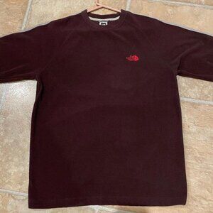 The North Face Men's Pullover Fleece Crew Neck Sweatshirt Maroon Medium